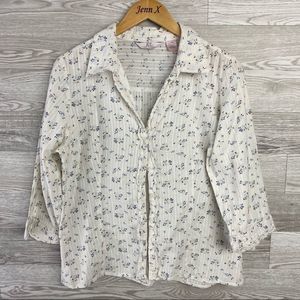 ALC Atleast Classic Cotton Floral ButtonDown Shirt